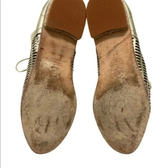 Matt Bernson Gold Metallic Oxfords size 9.5 - Picture 8 of 9